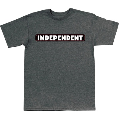 Independent tričko Bar Logo S/S Heavyweight Dk Hthr 159996