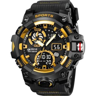 STRYVE Часовник stryve hu-38684 - Черен / Златен kp38684