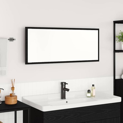 vidaXL Огледало с огледало Черния дъб 90 x 8, 5 x 37 см Инженерно дърво (875421)