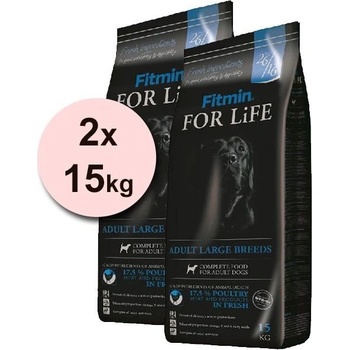 Fitmin For Life Adult Large Breeds 2 x 15 kg