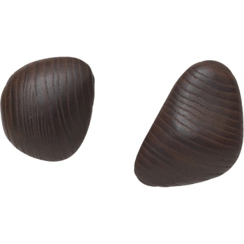 Ferm Living Куки за стена Cairn тъмнокафяви 2 бр (1104267524)