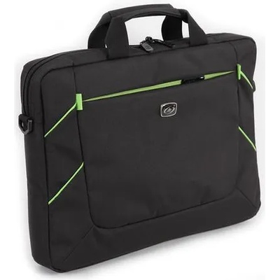 Luckysky Офис чанта с отделение за лаптоп 15.6 lsky nb bag, Черна/Зелена (lsky nb bag 15.6 black w/gr)