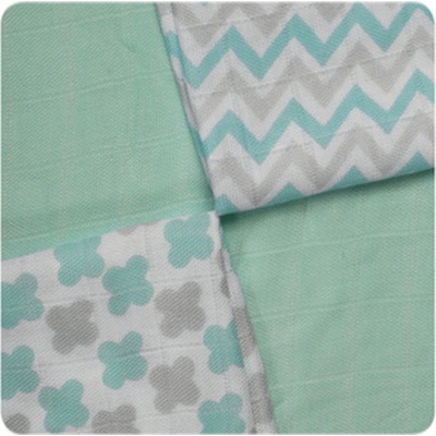 XKKO Kikko bambusové ubrousky BMB 30 x 30 cm Scandinavian Mint Mix 9 ks