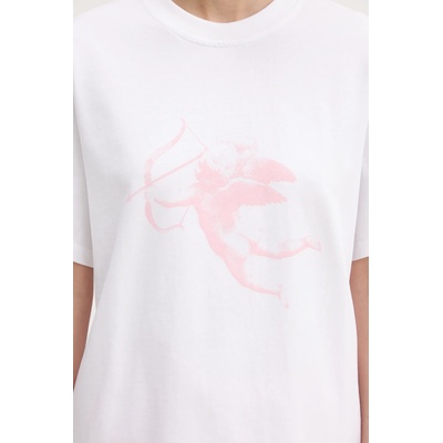 Fiorucci Памучна тениска Fiorucci White Cupid Print Regular Fit T-Shirt (W02SMTSH323CJ01WH09)