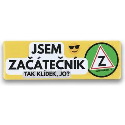 Samolepka Začátečník magnetická COOL