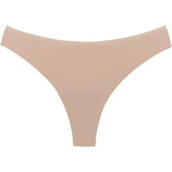 Snuggs Period Underwear Brazilian Light Tencel Lyocell Beige менструални бикини от плат за слаба менструация размер S