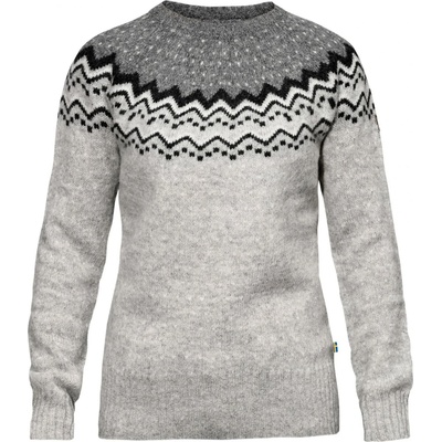 Fjällräven Дамски вълнен пуловер Fjällräven Women's Övik Knit Sweater Wool jumper - Grey (105-0652-0413)