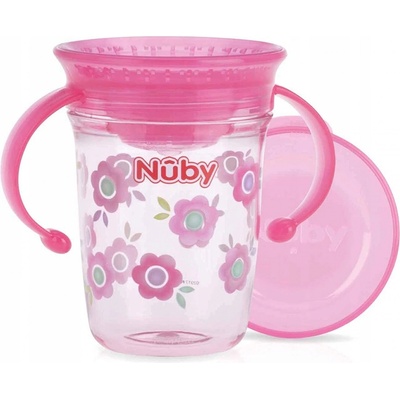 Nûby 360° sippy cup Wonder Cup tritan Eastmanu růžová 240 ml