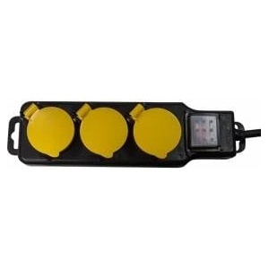 LogiLink 3 sockets IP44 1.5m