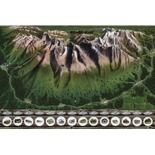 Giftio Stírací mapa Vysoké Tatry Deluxe XL, Letní edice