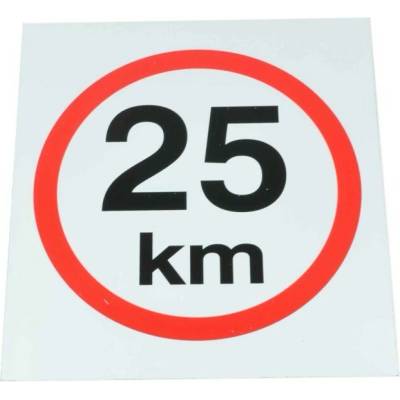 Omezení rychlosti 25 km