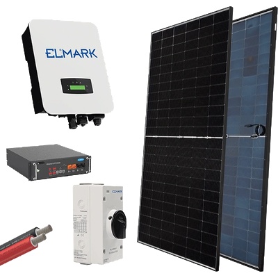ELMARK ХИБР. СИСТЕМА 1Р/5kw 580w ПАНЕЛИ С БАТЕРИЯ (98sol5000hm/7e)