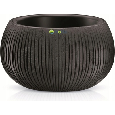 Prosperplast Kvetináč 37 x 37 x 21,8 cm plast čierny