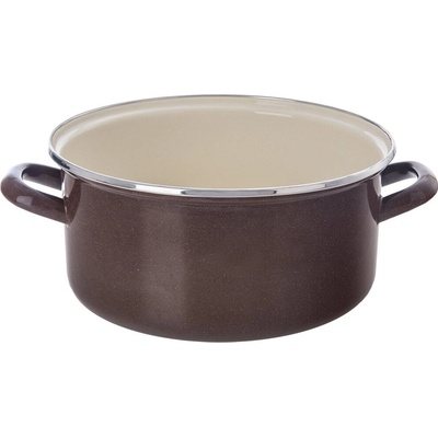 Orion Kastrol BROWN Lem 5 l 26 cm smaltovaný plech, nerezová ocel hnědá, 8592381204877