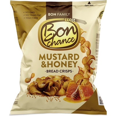 Bon Chance chlebové chipsy s medem a hořčicí 120 g