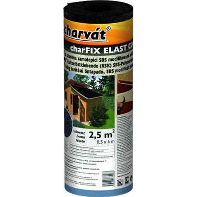 Charvát CharFix Elast Coolna 0,5 x 5 m 3,3 mm čierny