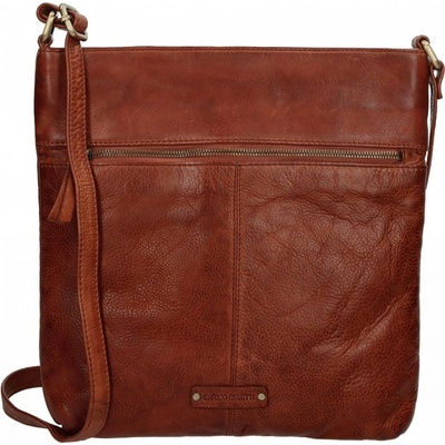 Enrico Benetti dámská kožená crossbody kabelka Selens koňak