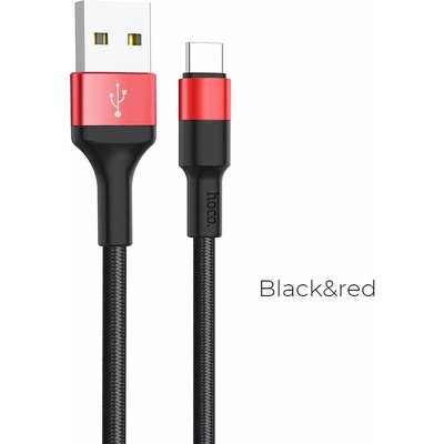 Hoco X26 USB-A na USB Type-C 10W 2A 1m černý/červený