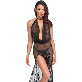 Image 1 of Дълга прозрачна рокля, предизвикателна, размер XL - Noir Handmade F312 (NOIR000068)