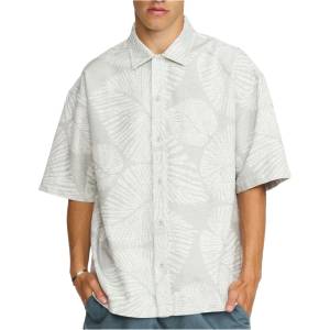 Revolution Мъжка риза с копчета Revolution Oversize Short-Sleeved Shirt - Grey - размер XL (033-3269-0214)