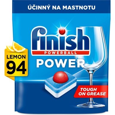 Finish Power All in 1 tablety do myčky nádobí Lemon Sparkle 94 ks 1504 g – Zboží Dáma