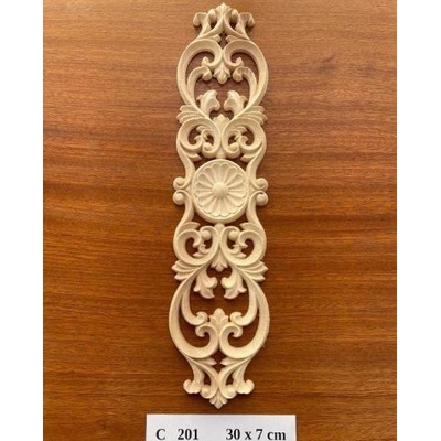 Dřevěný rohový ornament na zeď (2 ks)