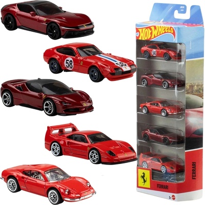 Mattel Hot Wheels sada Ferrari 5 ks