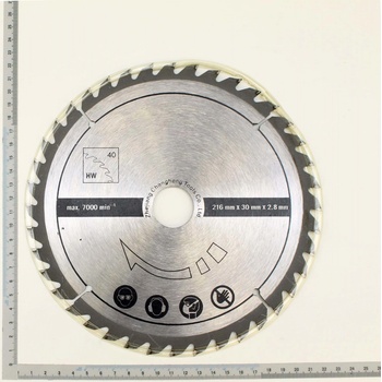 Scheppach pilový kotouč 216x30x2,8/1,6 Z40