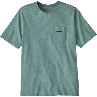 Patagonia logo pocket responsibility svetlo modré