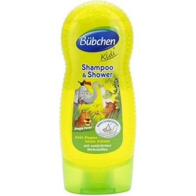 Bübchen Kids šampón a sprchový gél 2v1 Jungle Fever 230 ml