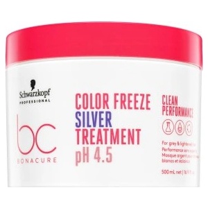 Schwarzkopf BC Bonacure Color Freeze Silver Treatment pH 4.5 Clean Performance Маска за неутрализиране на жълтите тонове 500 ml