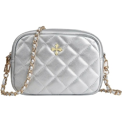 Baellerry malá prešívaná kabelka Kená Strieborná