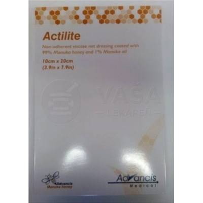 Actilite Antimikrobiálne krytie na rany napustené manukou 10 x 20 cm 10 ks