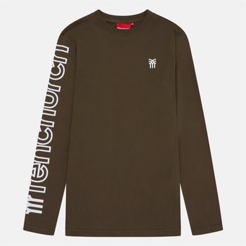 Fenchurch Тениска Fenchurch Men's Walsh Long-Sleeve T-Shirt - Khaki