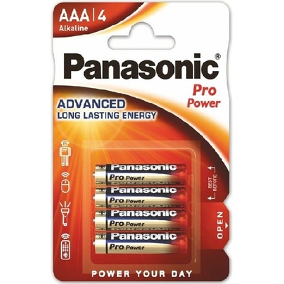 Panasonic Батерии алкални Panasonic Pro Power LR03/4BP, AAA, 4бр (LR03/4BP)