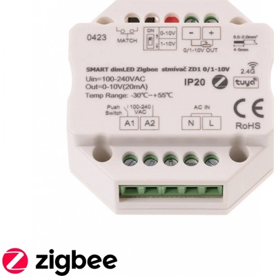 Stmívač SMART dimLED ZIGBEE ZD1 0/1-10V - Stmívač SMART dimLED ZIGBEE ZD1 0/1-10V