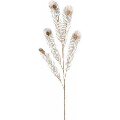 Home Styling Collection Lístky do vázy GOLD, zlaté, 90 cm