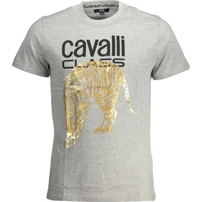 Cavalli Class pánske tričko krátky rukáv šedé