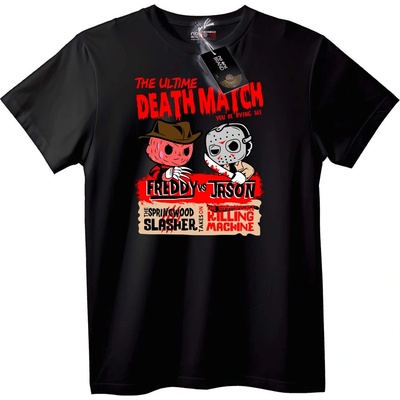 NOONEBRAND Freddy vs Jason Ужаси Тениска - XL, Black