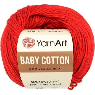 YarnArt Baby Cotton 426 červená