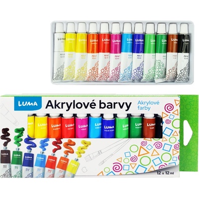 Luma Barvy akrylové sada 24 barev 12ml – Zbozi.Blesk.cz