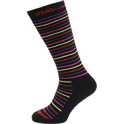 Blizzard Viva Allround Socks Junior Black/Rainbow Stripes