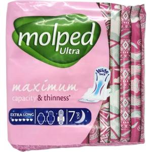  MOLPED дамски превръзки, Ultra, Extra long, 7 броя