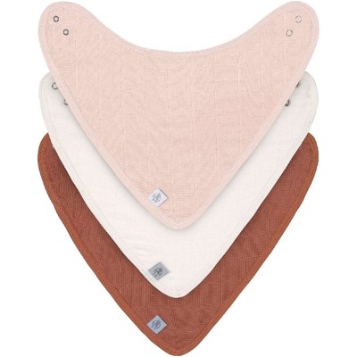 Lassig Лигавник-бандана Lassig - Muslin, 3 броя, Powder Pink (4042183427683)