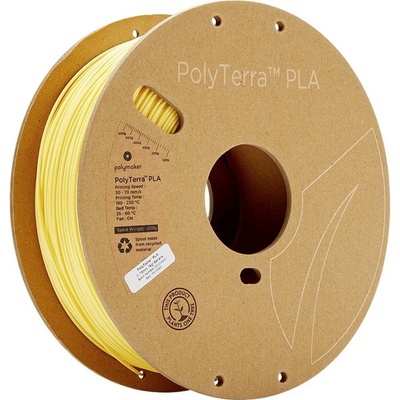 Polymaker 70865 PolyTerra PLA PLA 1.75 mm 1kg pastelová žltá (mat) 1 ks
