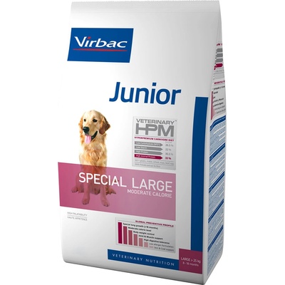 Virbac 12 кг суха храна за кучета Virbac Veterinary HPM Junior Large