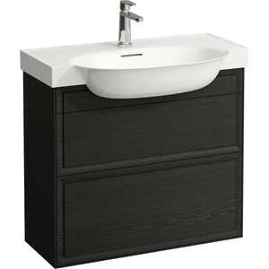 Laufen The New Classic - Шкафче за умивалник, 78x32x68 см, 2 чекмеджета, черен дъб H4060420856281 (H4060420856281)