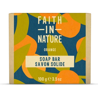 Faith in Nature rastlinné tuhé mydlo pomaranč 100 g