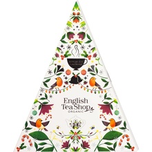 English Tea Shop BIO Adventní kalendář Trojúhelník Vánoční čaj 25 pyramidek Barva: Bílá