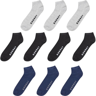 Donnay Детски чорапи Donnay 10 Pack Trainer Socks Children - Black